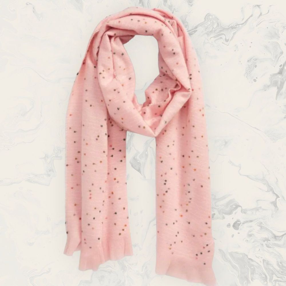 NWT Bundle Confetti Multi Pink Scarf and BP. Head Wrap- One Size - Pink /Burgund